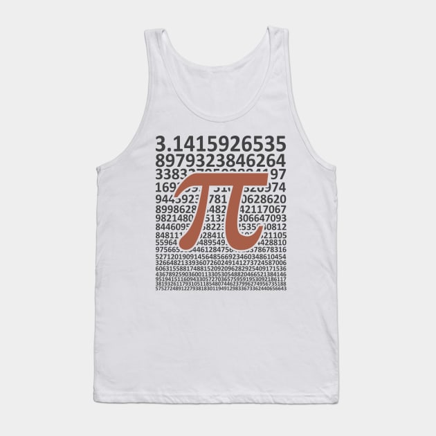 Digits of Pi, Pi Day Math Tank Top by Mas Design